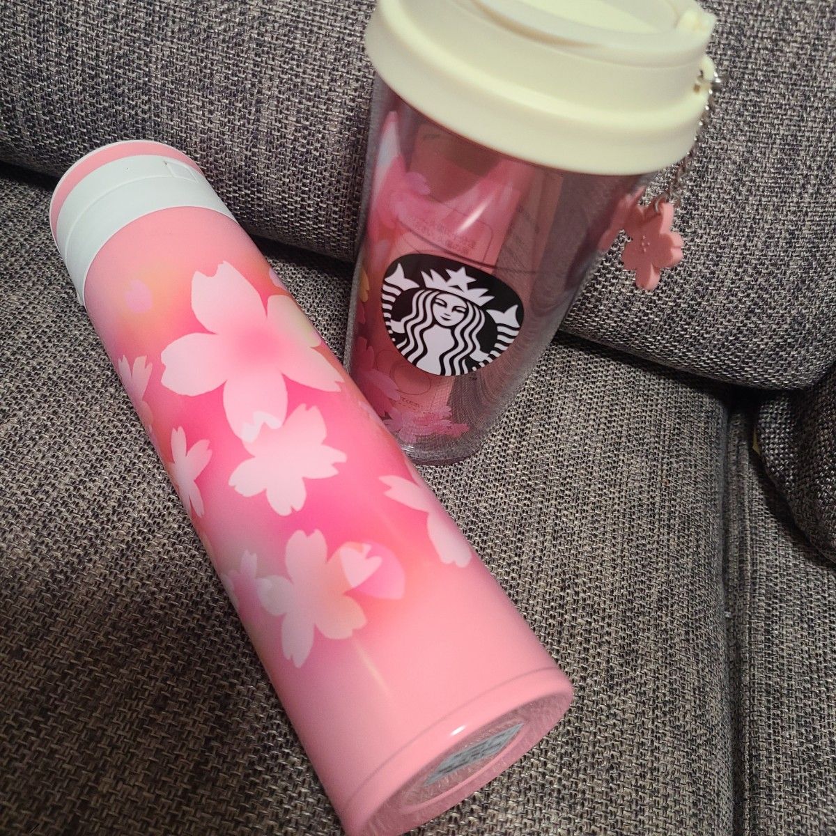 STARBUCKS スターバックス ステンレスボトル SAKURA さくら スタバ　チャーム　タンブラー