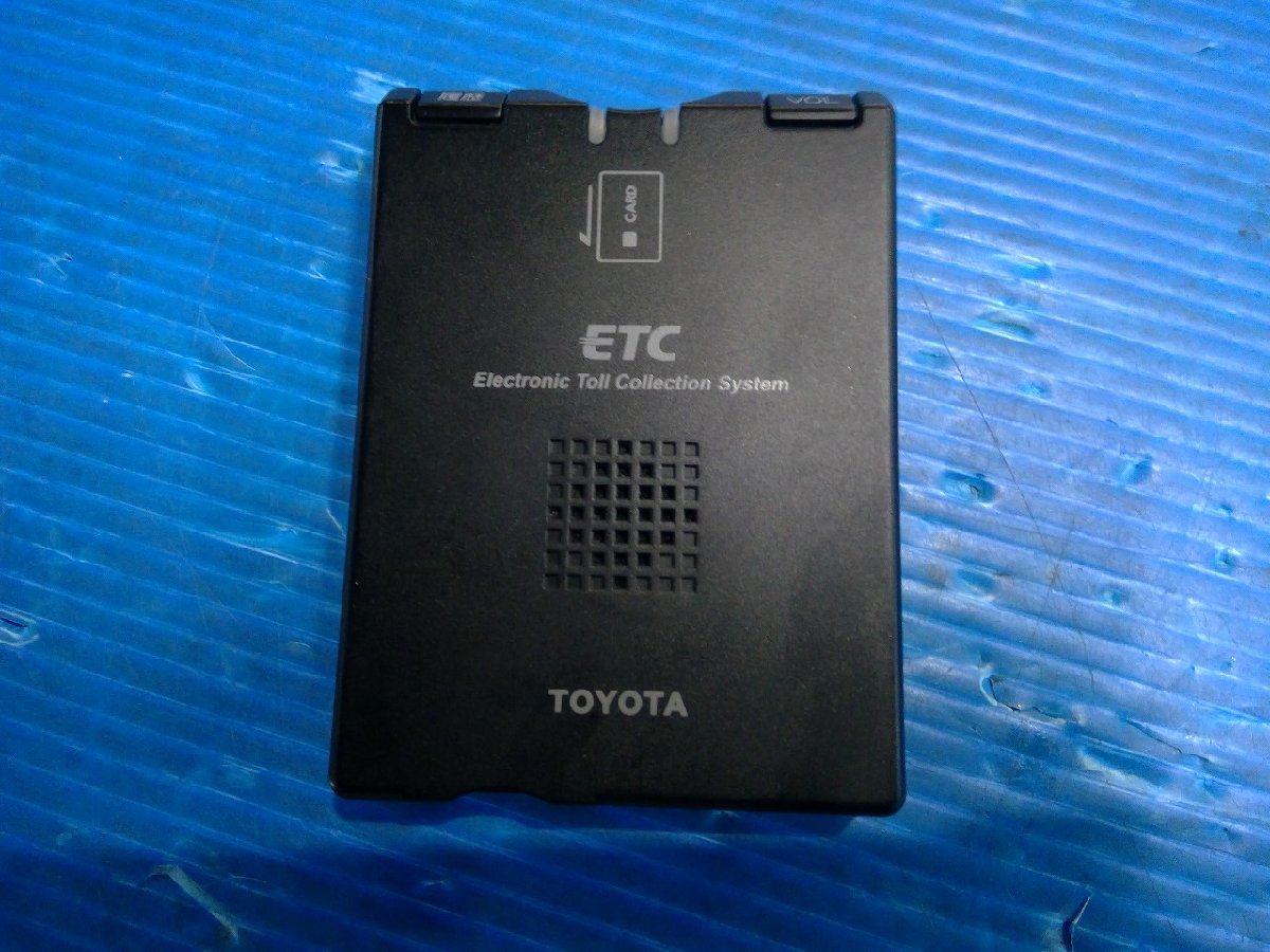 送料520円 トヨタ純正OP DENSO デンソー ナビ連動 アンテナ分離型 ETC車載器 08686-00150 412600-2021 作動確認OK_画像2