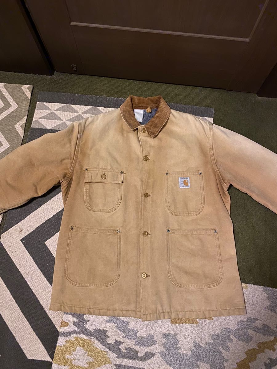 通販限定 フードファー付き 襟 ダック地 carhartt トラディショナル