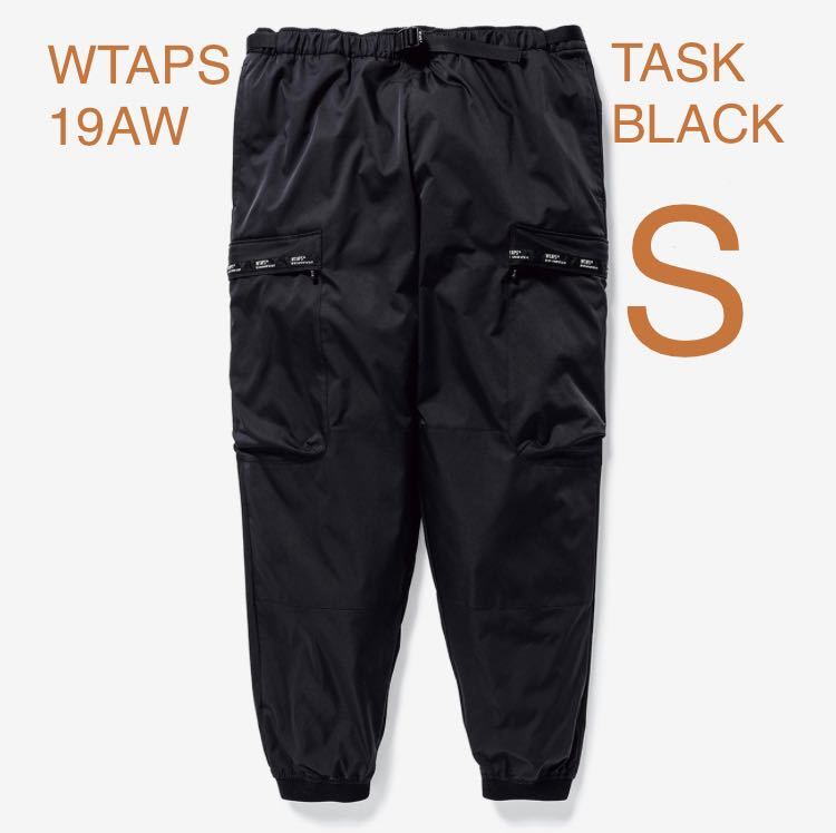19AW WTAPS TASK TROUSERS POLY TAFFETA BLACK ブラック S SMALL