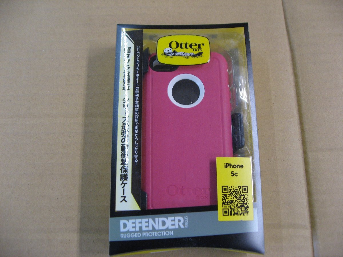 OtterBox オッターボックス OTB-PH-000100 [Defender for iPhone 5c ホワイト/ペオニーピンク (PAPAYA)] スマホケース アクセサリ_画像1