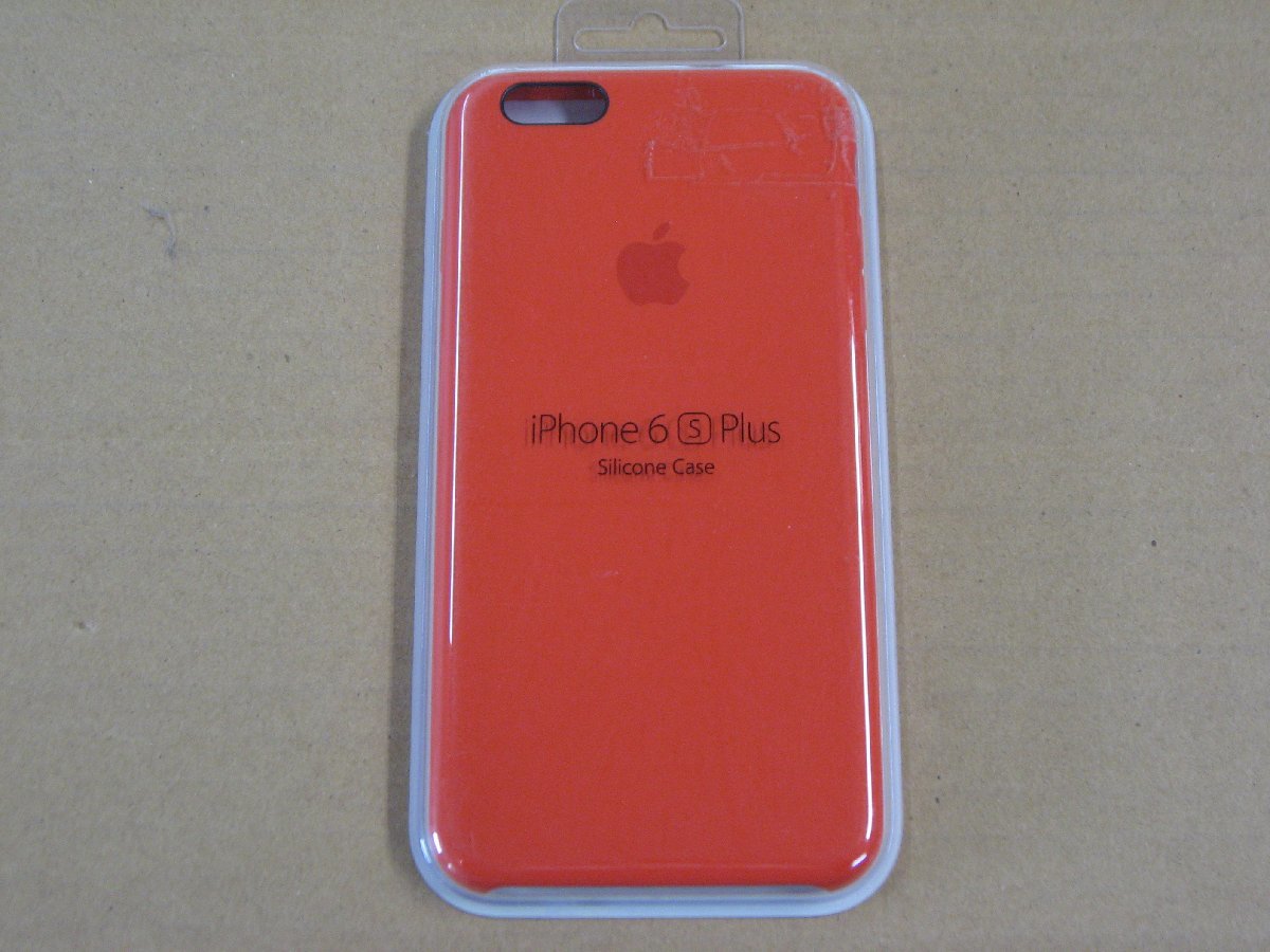 Apple(アップル) 【純正】 iPhone 6s Plus／6 Plus用　シリコーンケース　オレンジ　MKXQ2FEA_画像1