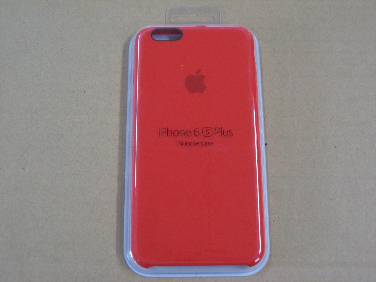 Apple(アップル) 【純正】 iPhone 6s Plus／6 Plus用　シリコーンケース　PRODUCT レッド　MKXM2FEA_画像1