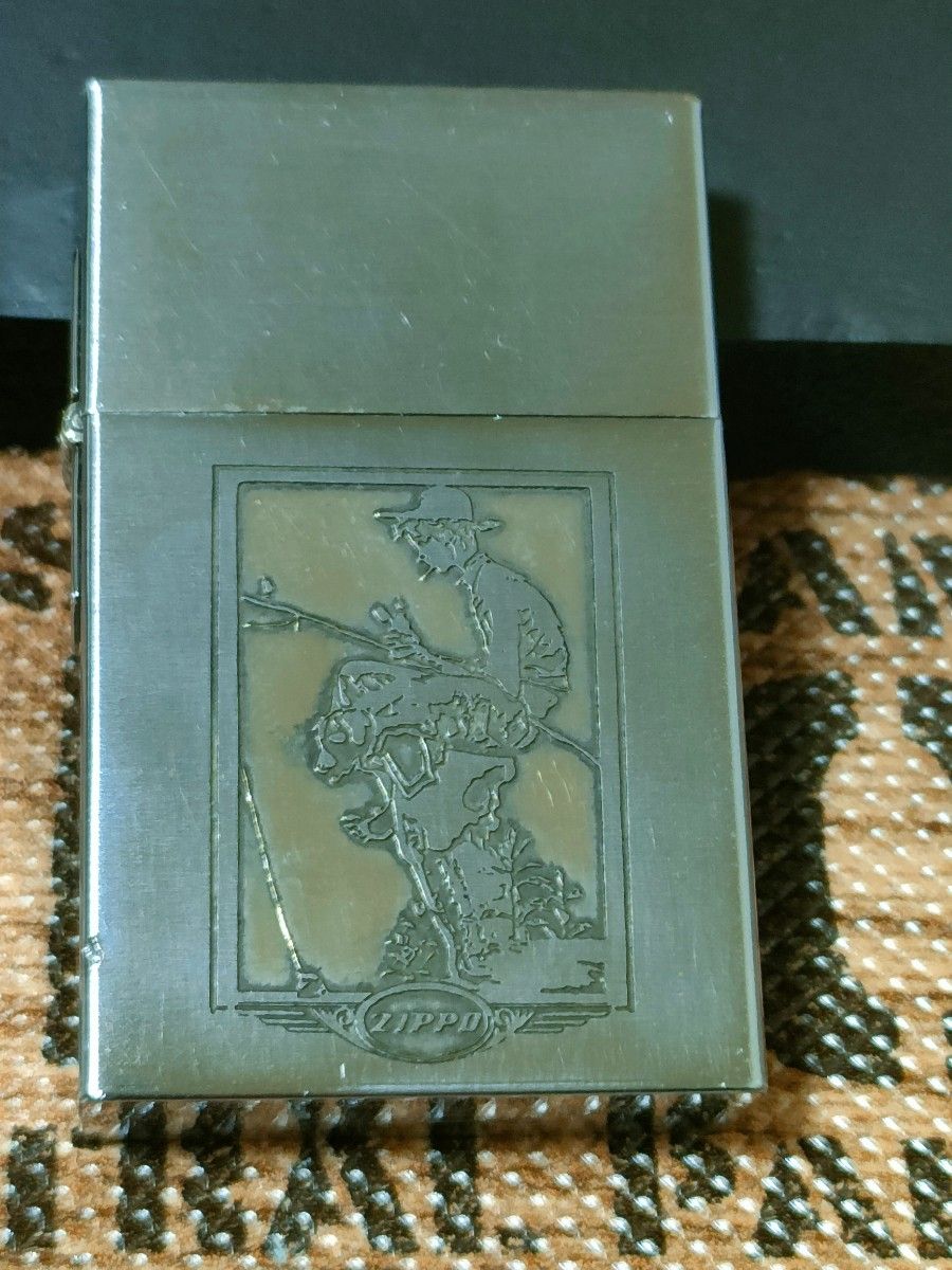 【レアビンテージ】1932 ORIGINAL REPLICA　釣り人　zippo