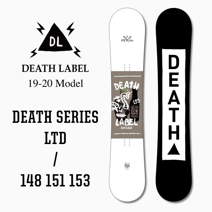 【新品極美品！50%off！！！】デスレーベル（DEATH LABEL）19-20 スノーボード 板 153cm