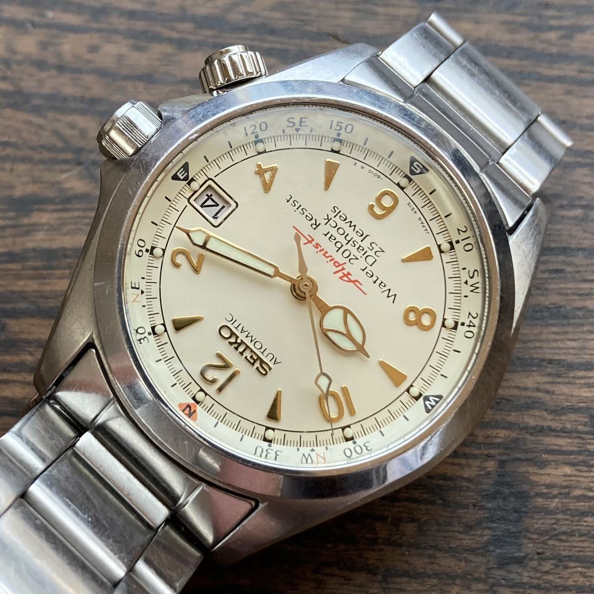 SEIKO セイコー アルピニスト Alpinist 4S15-6000 メーカーOH SEIKO セイコー アルピニスト Alpinist 4S15-6000 メーカーOH