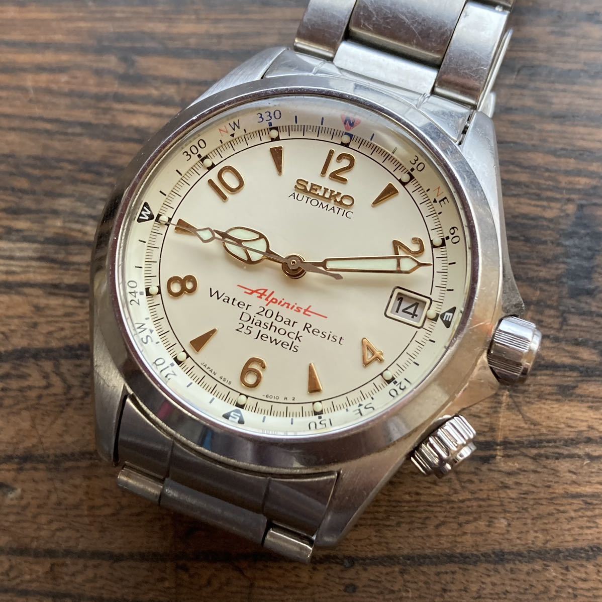 SEIKO セイコー アルピニスト Alpinist 4S15-6000 メーカーOH済み