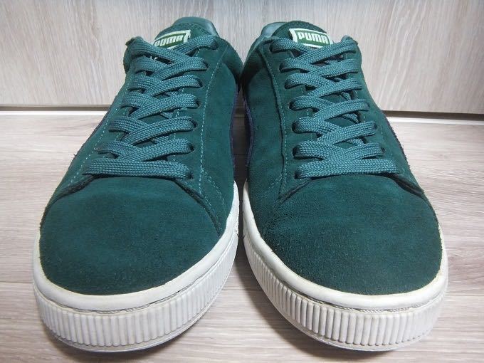 PUMA SUEDE CLASSIC グリーン/ネイビー 27.5cm☆プーマ スウェード スエード クラシック 356568-77_画像5