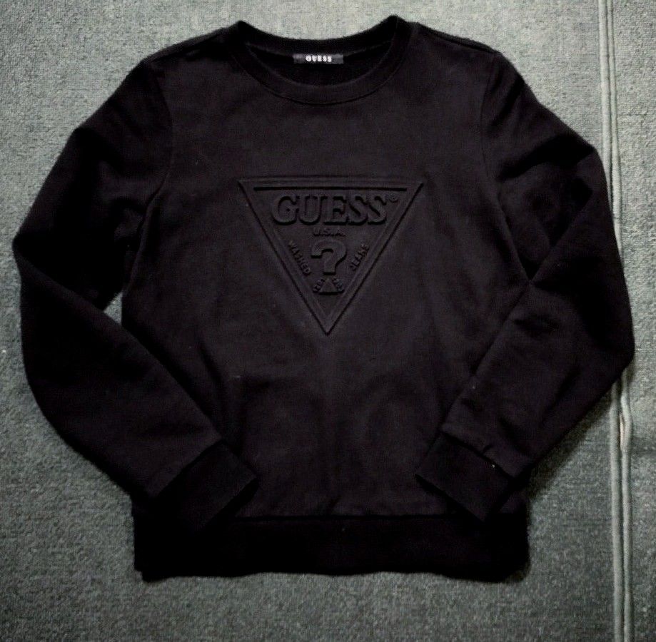 GUESS ロゴ カットソー 長袖 ロングＴシャツ プリント 黒 ZARA SLY MOUSSY RonHerman カジュアル