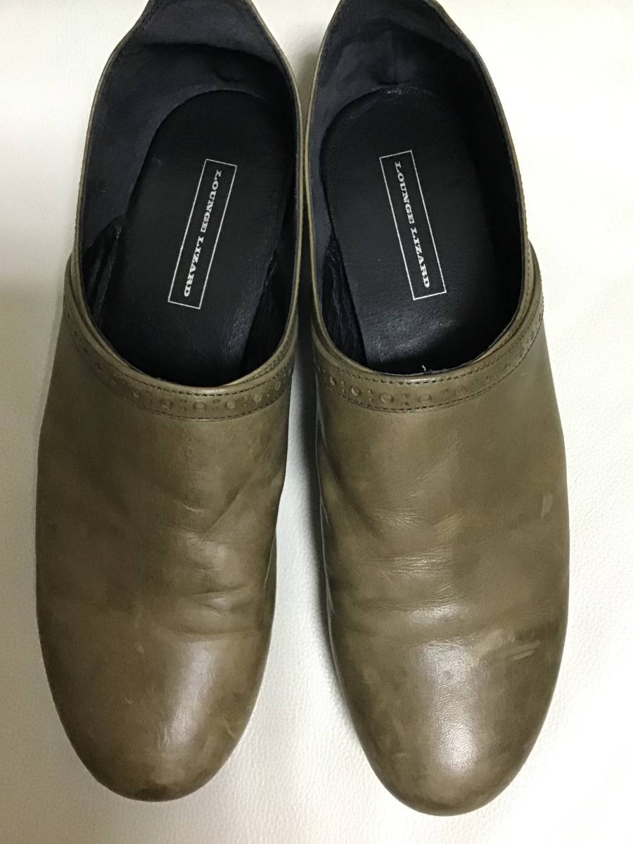 LOUNGE LIZARD × marchercher スリッポン　9325 GRY サイズ２　【中古品】_画像3