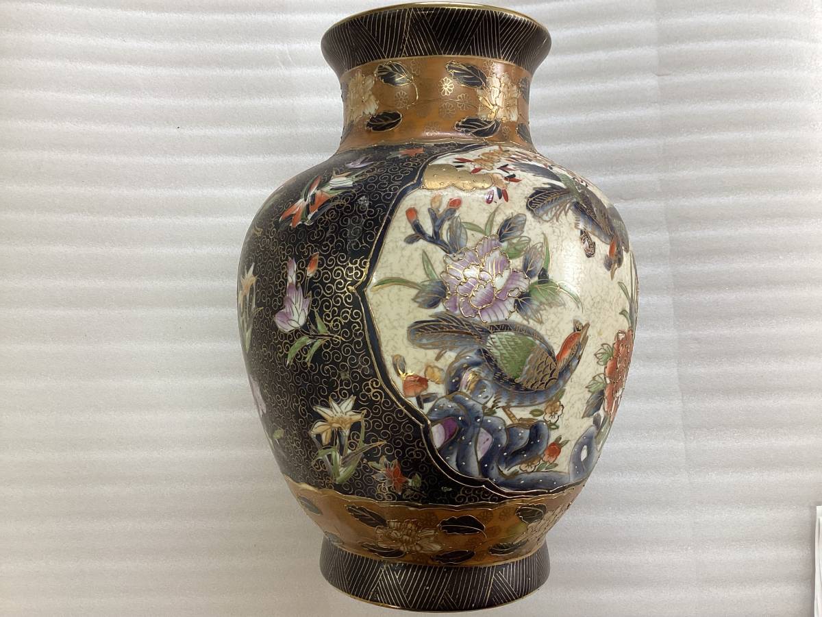 6856 薩摩焼 沈寿官 飾り壺 壺 壷 花入れ 花器 - 工芸品 6856 薩摩焼 沈寿官 飾り壺 壺 壷 花入れ 花器 - 工芸品