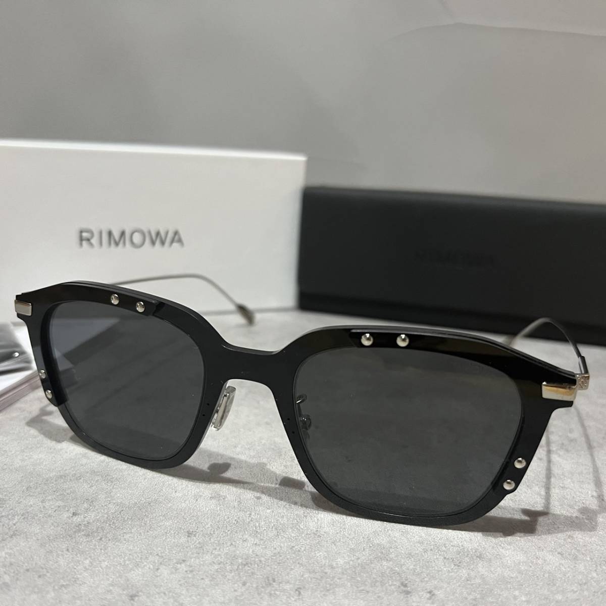 【送料無料】【正規品・新品】RIMOWA リモア RW40010U RW 40010 U 01A フルリム ウェリントン ボストン イタリア製 サングラス メガネ