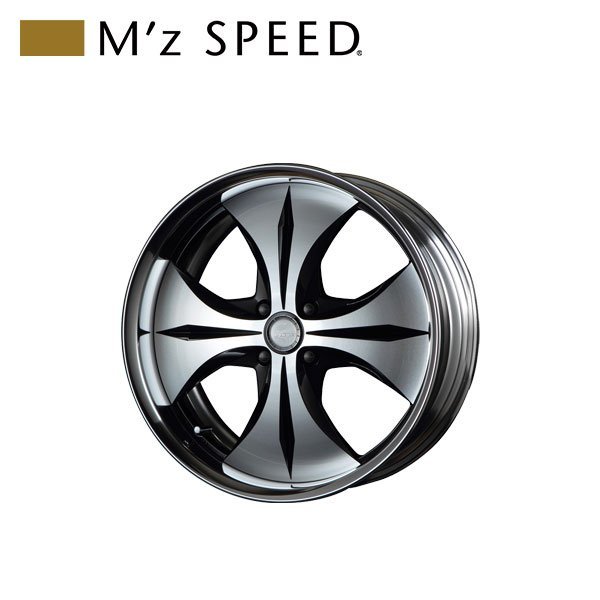 ブランド雑貨総合 M'z SPEED J-TRIBAL 18×9.5J PCD100 4H 48 ブラック