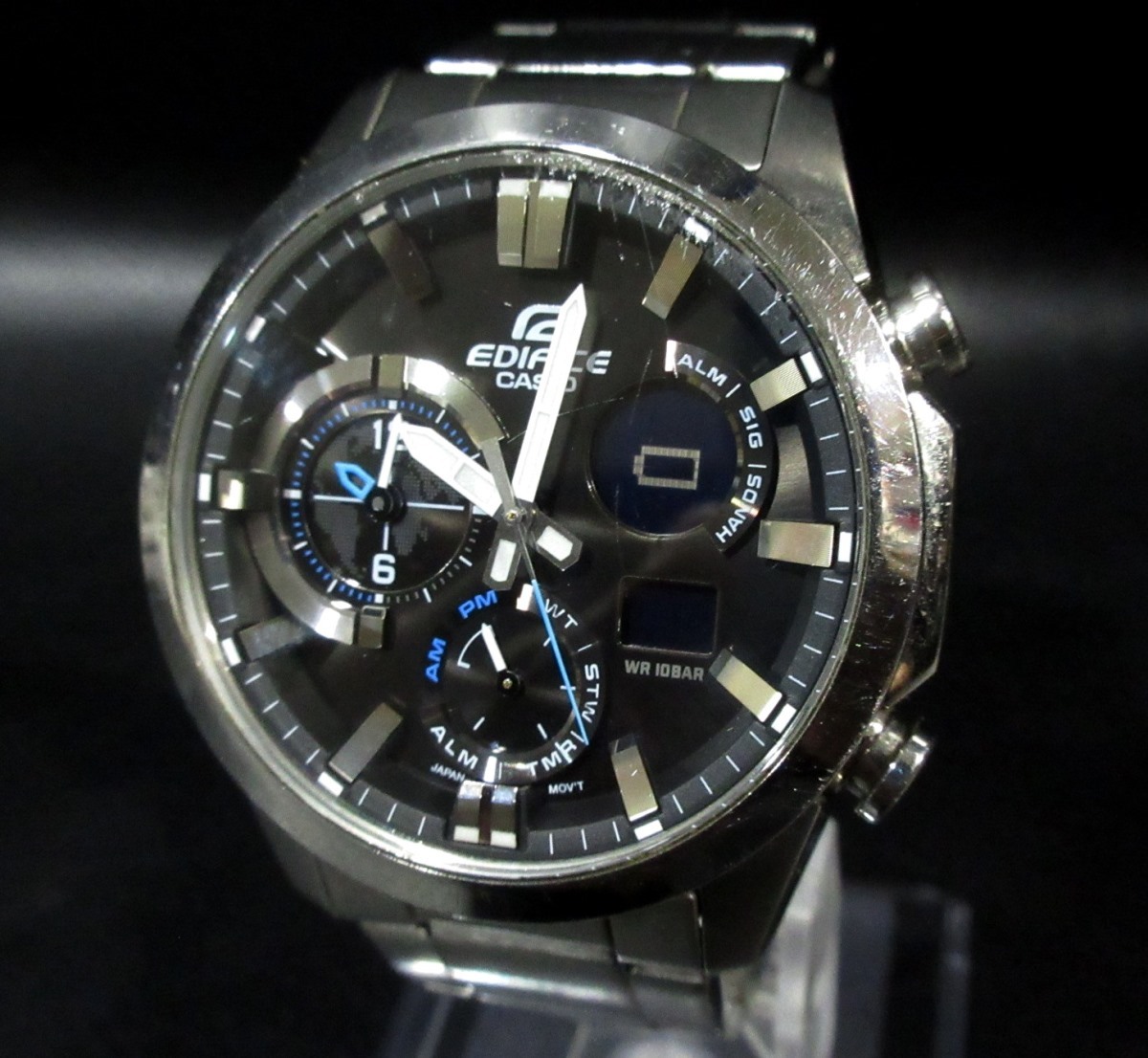 定価31,900円 カシオ エディフィス デュアルダイアルワールドタイム クォーツ CASIO EDIFICE ERA-500D-1AJF 腕時計