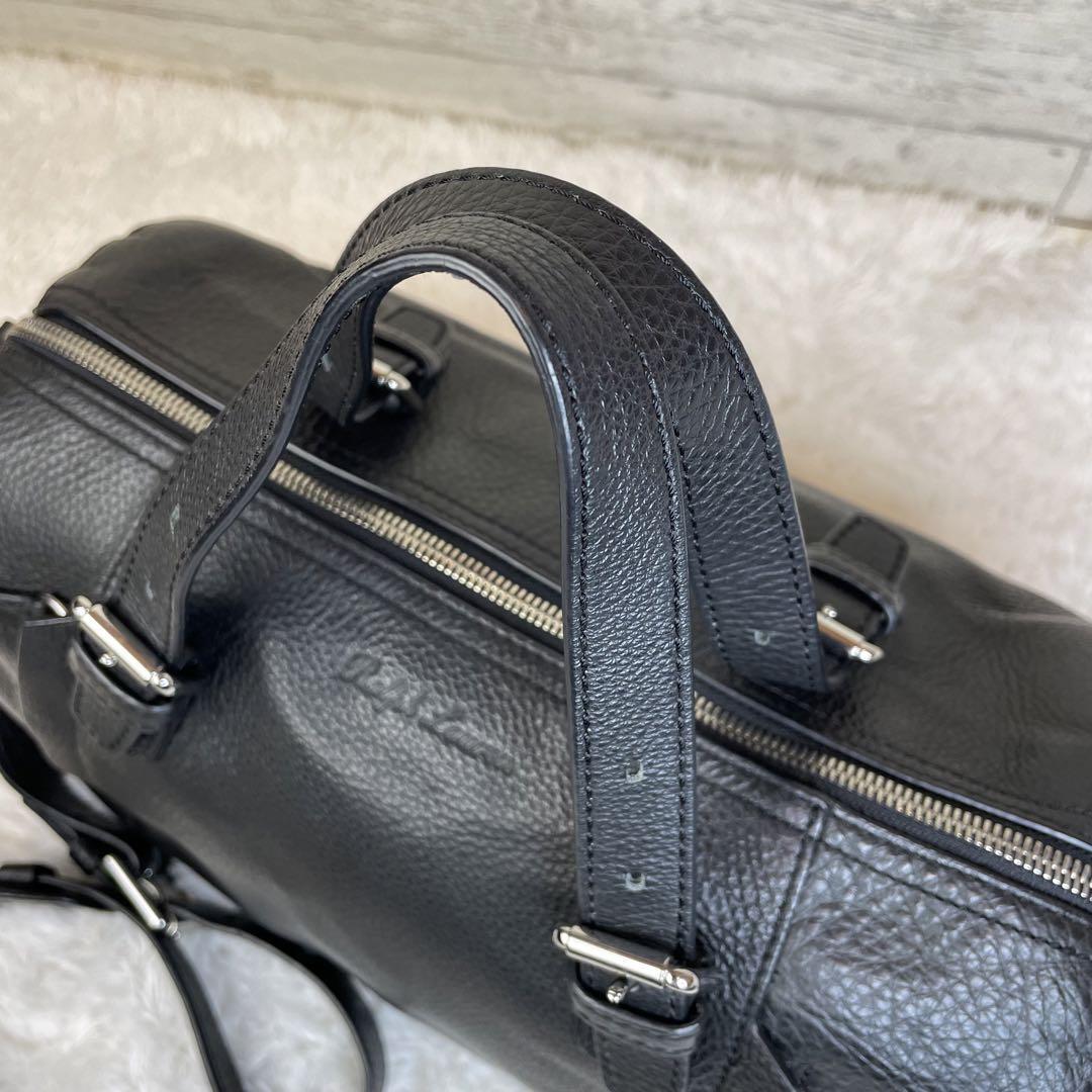 人気 極美品 ラルフローレン ミニボストンバッグ 2way ロゴ型押し