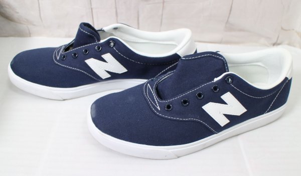 15 03185 ☆ ニューバランス スニーカー 26.5cm NAVY AM55NIW 男女兼用【USED品】_画像2