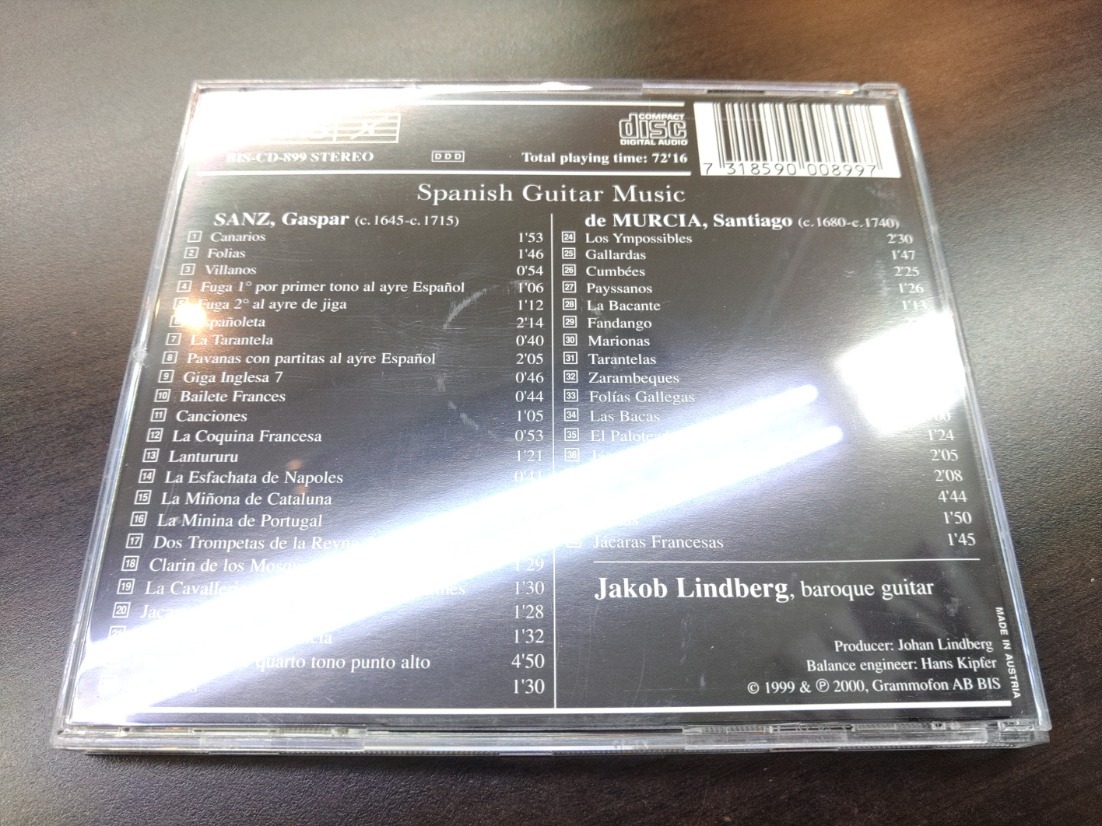 CD / Spanish Guitar Music / Jakob Lindberg ヤコブ・リンドベルイ / 『D14』 / 中古の画像2