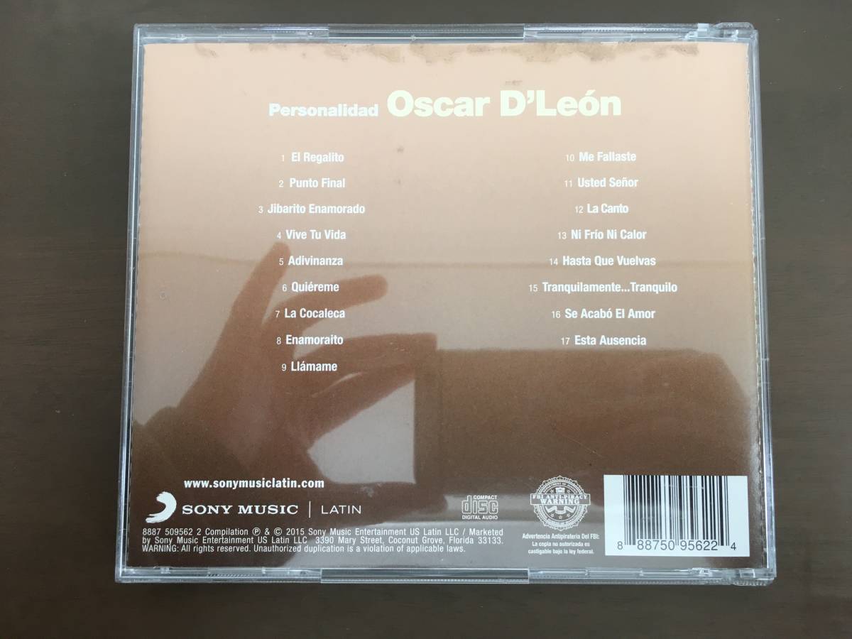 CD/Personalidad　Oscar D'Leon/【J21】 /中古_画像2