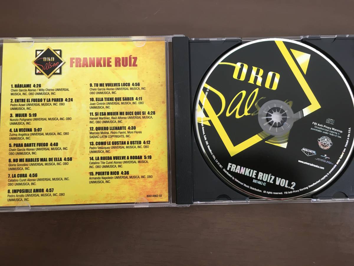CD/ORO SALSERO FRANKIE RUIZ VOL.2/【J21】 /中古_画像4