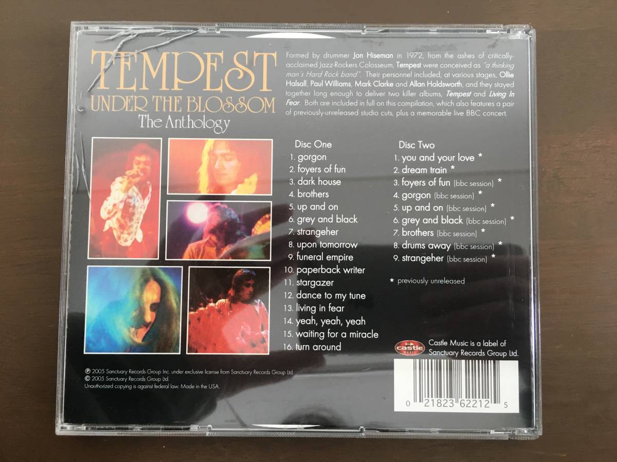 2CD/TEMPEST　UNDER THE BLOSSOM　The Anthology/【J21】 /中古_画像2