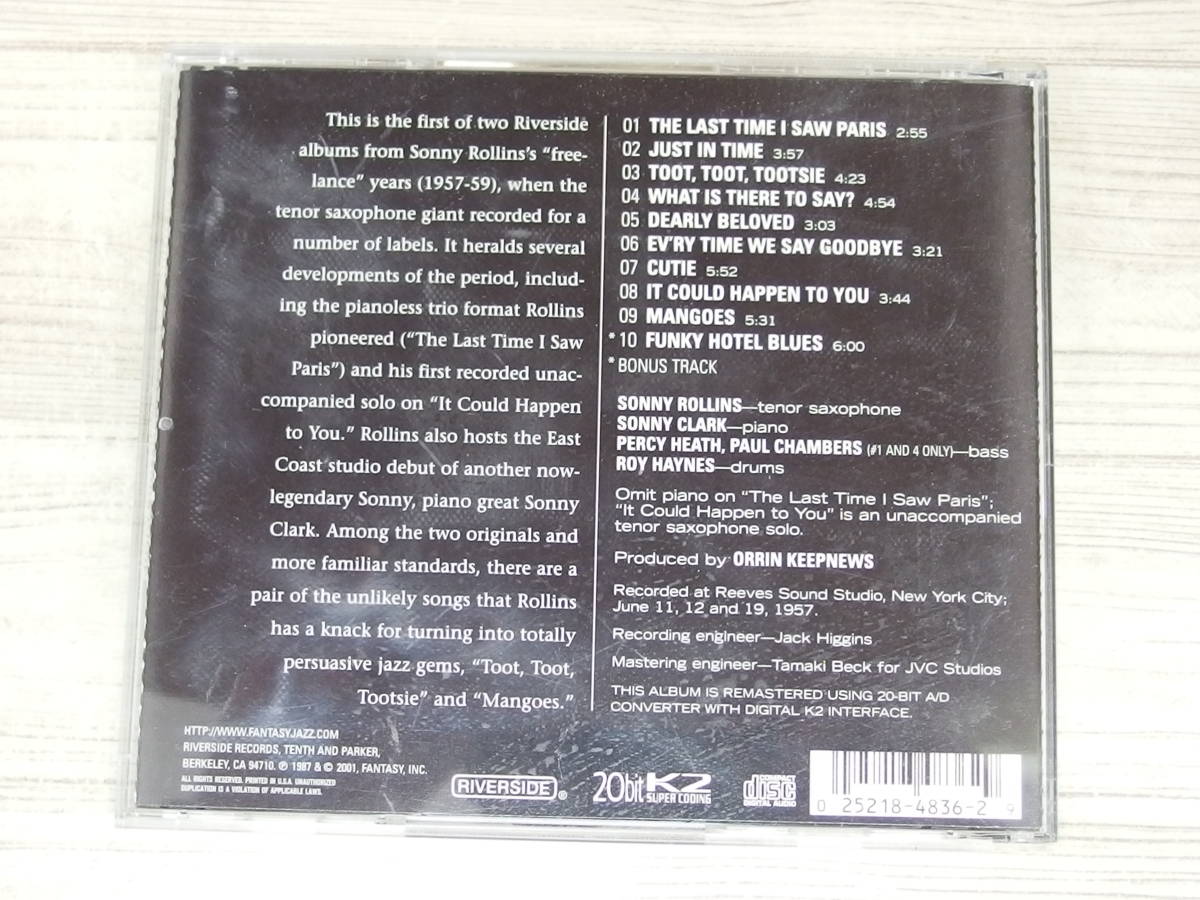 CD / THE SOUND OF SONNY / SONNY ROLLINS / 『D15』 / 中古_画像2