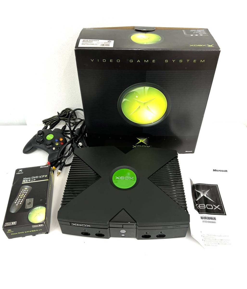 【動確済み】 初代 XBOX 本体 F23-00066 ビデオ再生キット付き 家庭用ゲーム本体 販売特別価格