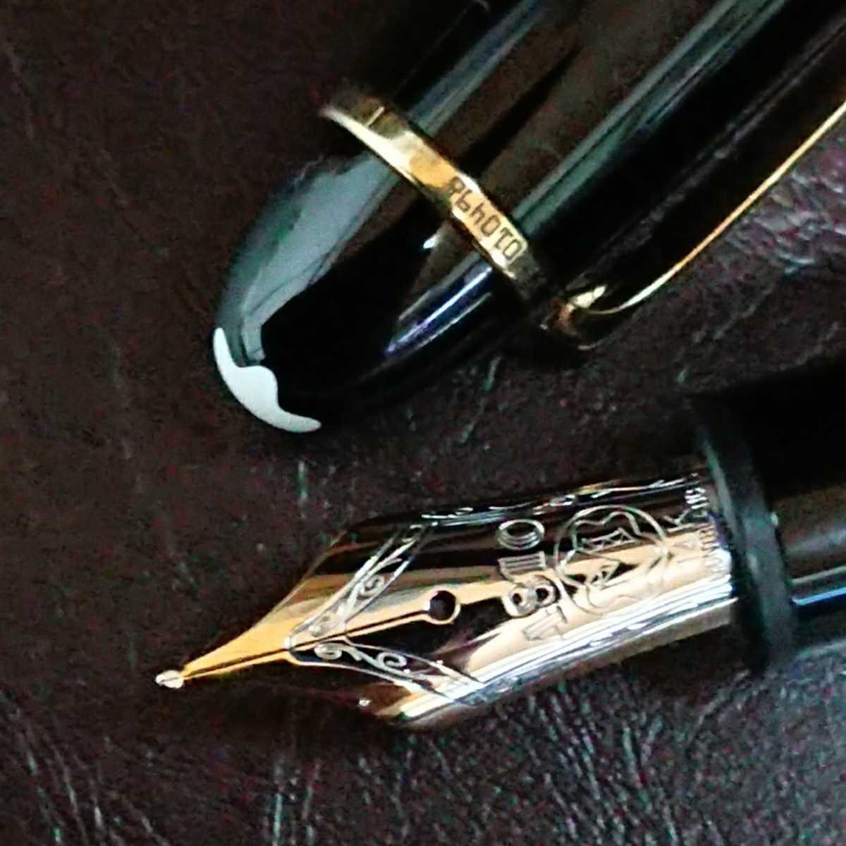 ヤフオク! - 【綺麗】 モンブラン 146 吸入式 14k ペン先 万年...