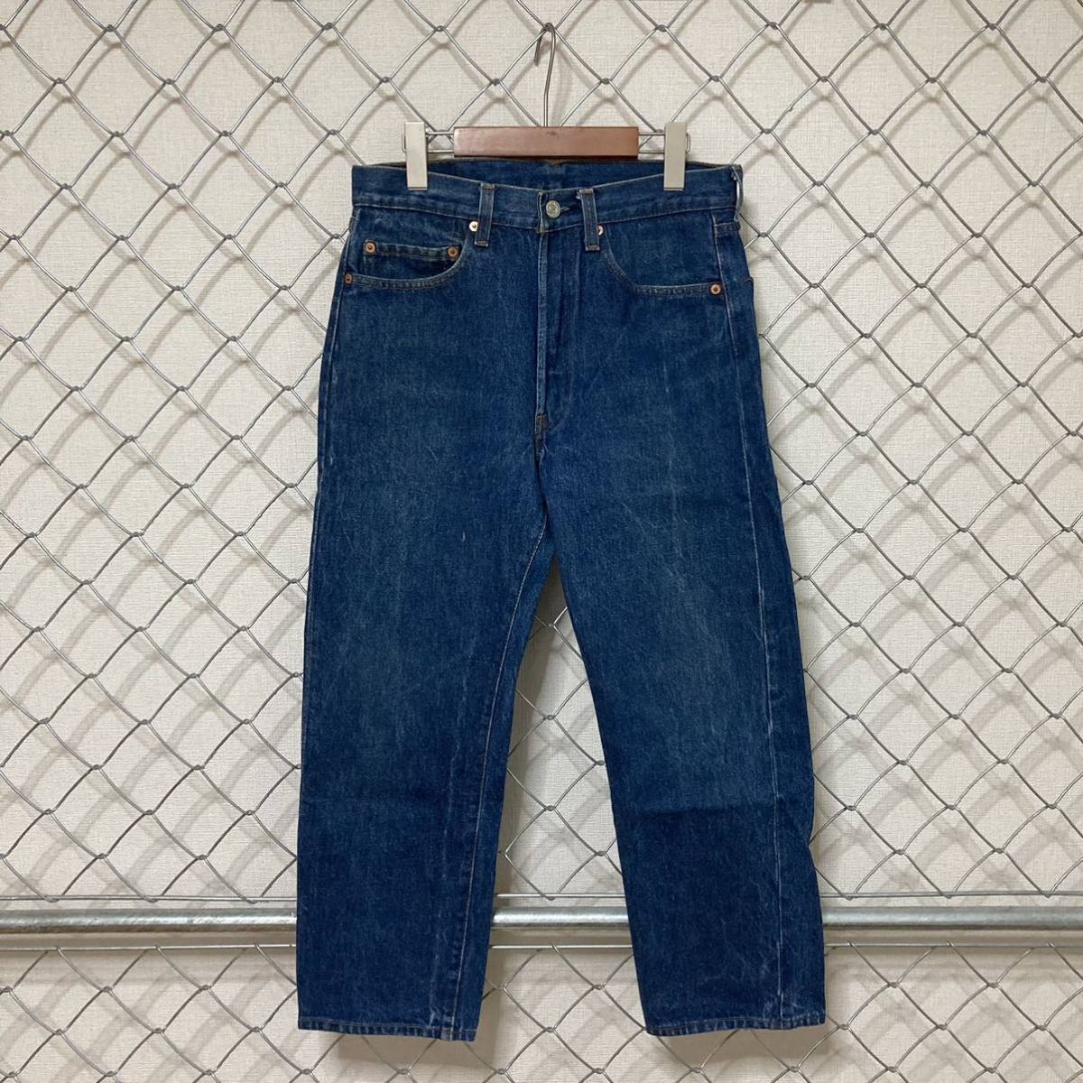 80s Levi's 501 リーバイス 84年製 USA製 524 赤耳後モデル 内股シングル デニムパンツ ジーンズ 32×36_画像3