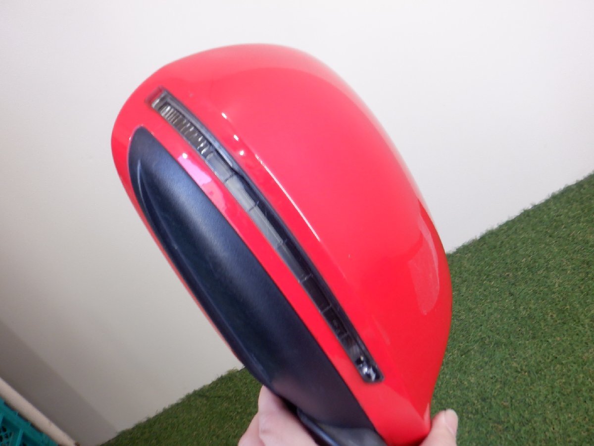  Audi original ABA-8KCDH 8K A4 1.8T 2009 year right steering wheel winker door mirror right side driver`s seat red m-23-1-1023