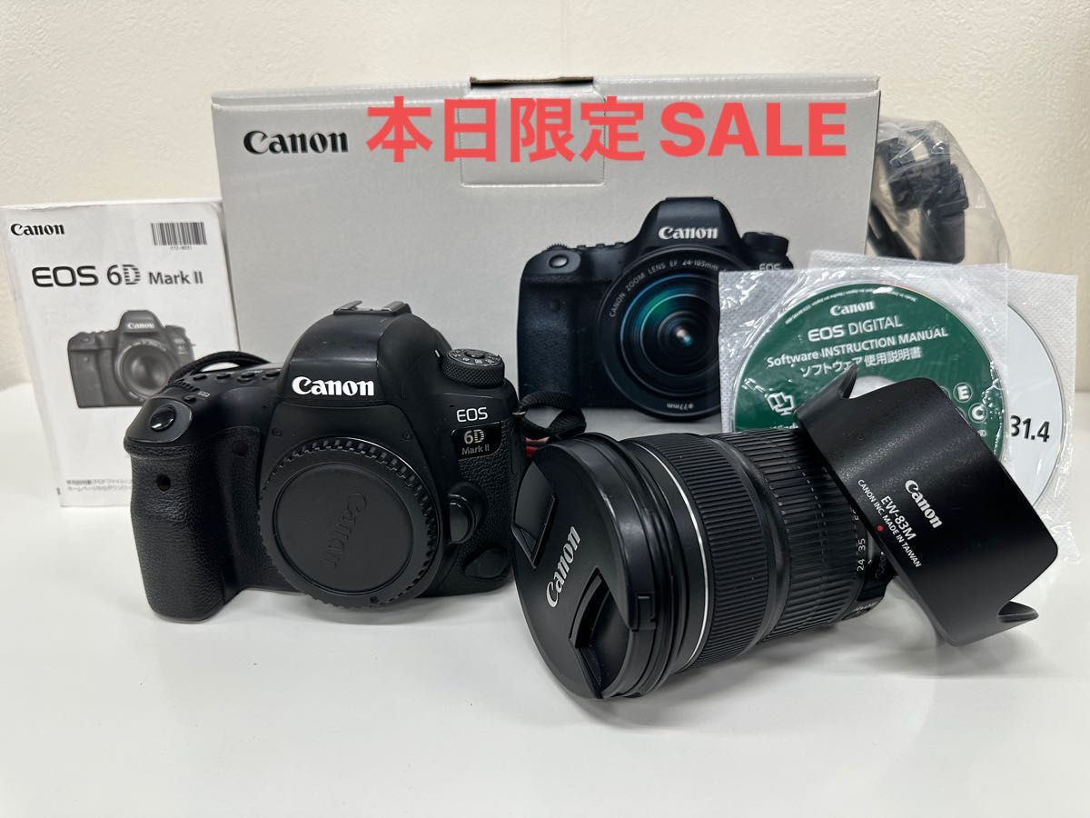 激安][即納] Canon EOS 6D ショット数892枚！Canon MARK2 EOS EF24-105