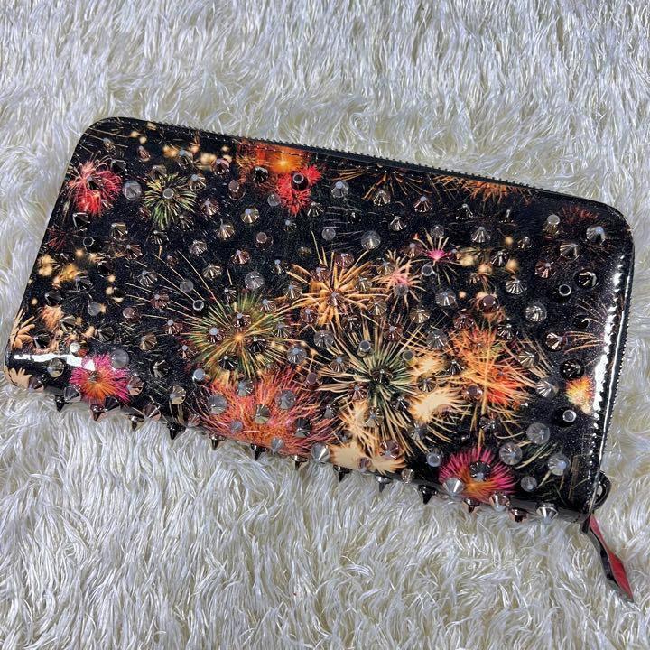 新品直筆城本敏由樹画伯の作品☆開運☆赤富士が描かれた長財布