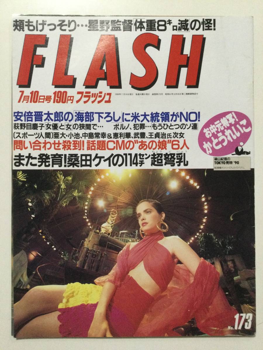 Yahoo!オークション - FLASH フラッシュ 1990年7月10日号 No.173 荻野