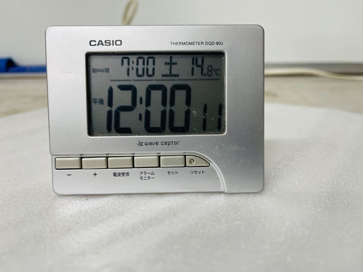 CASIO(カシオ) 置き時計 電波 ブラック デジタル 生活環境 温度 湿度