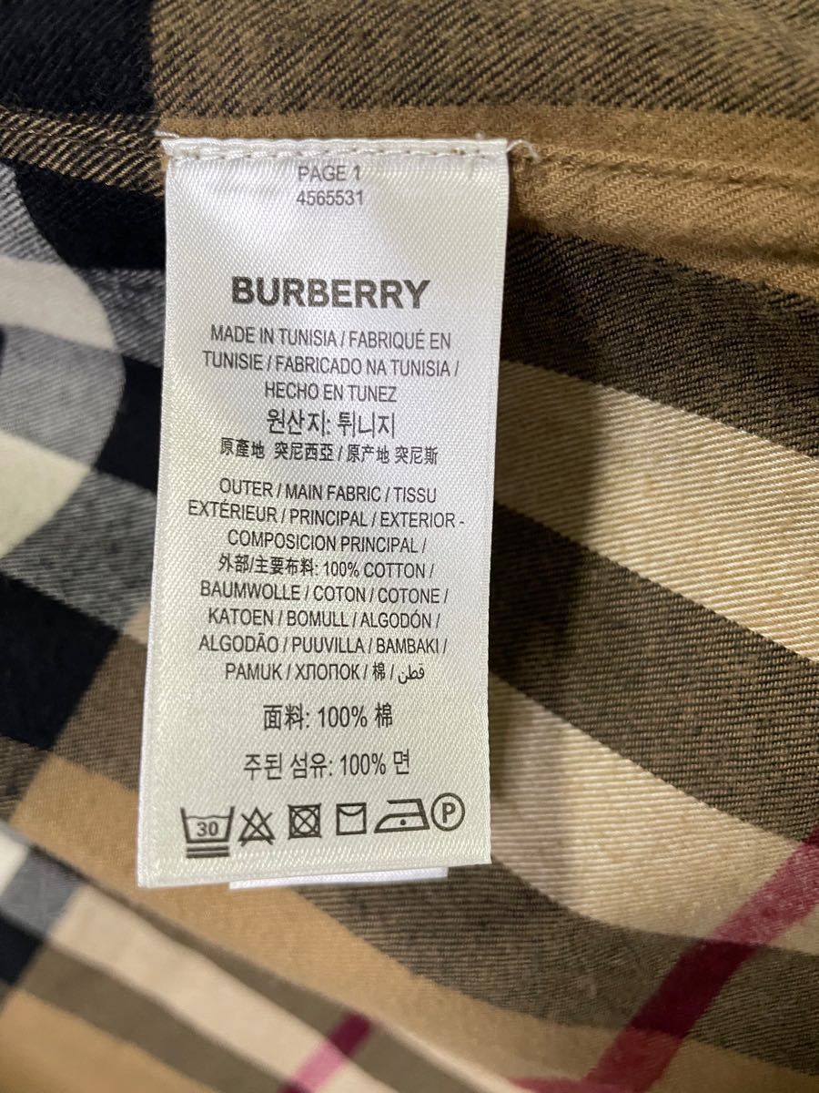 セール【美品】BURBERRY シャツ ネルシャツ ロングシャツ メガチェック