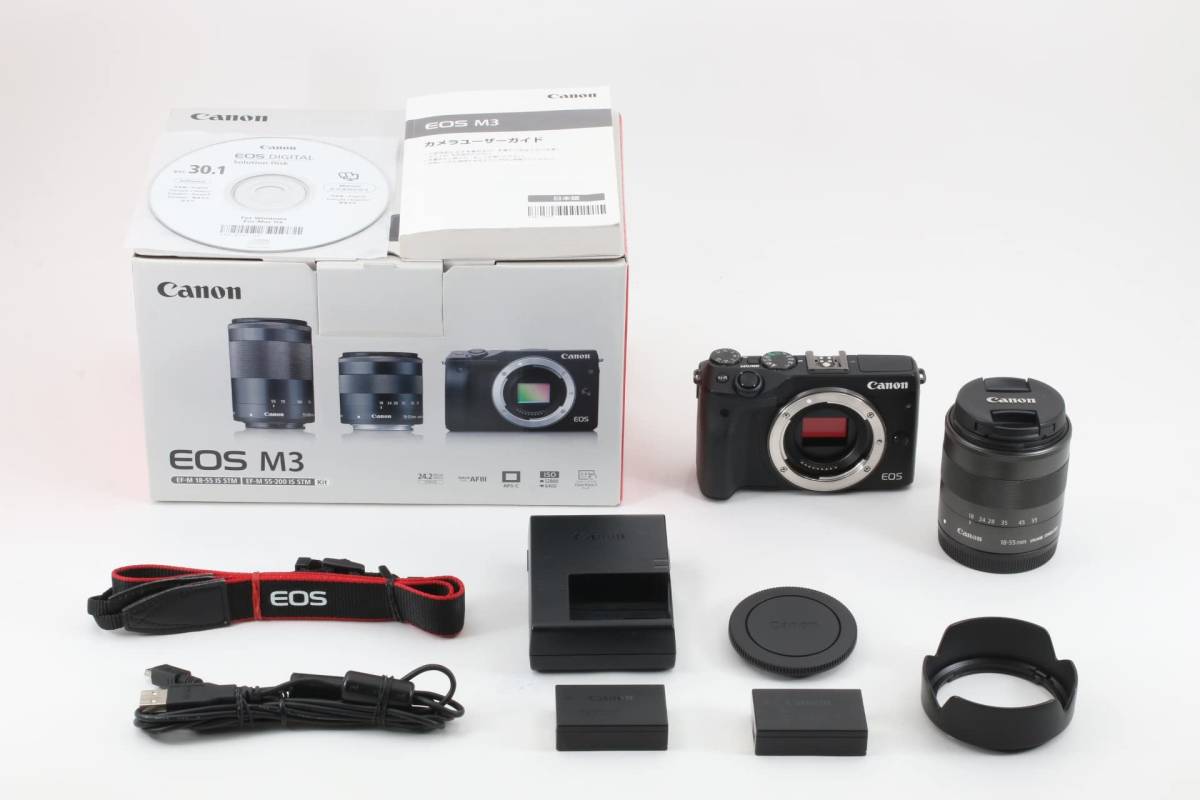 Canon ミラーレス一眼カメラ EOS M3 レンズキット(ブラック) EF-M18