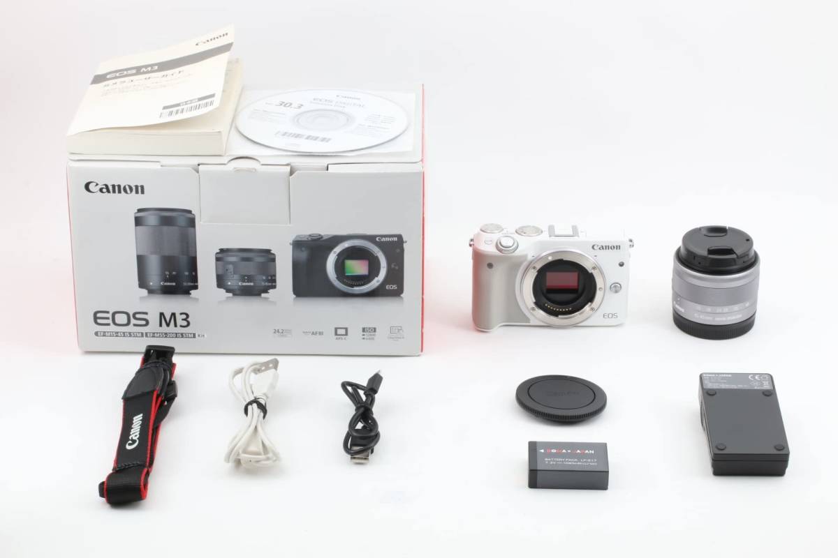 としなどの】 Canon ミラーレス一眼カメラ EOS M3 レンズキット