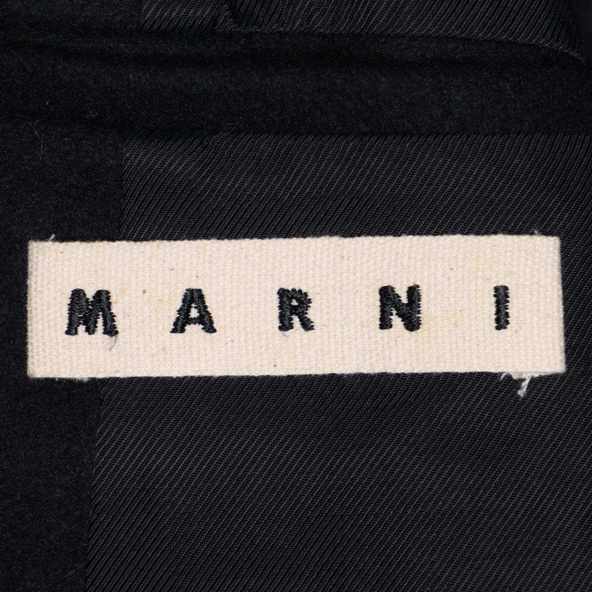 MARNI 14AW domestic regular goods long height MA-1 44 Chesterfield coat wool melt n stadium jumper blouson Bomber jacket 