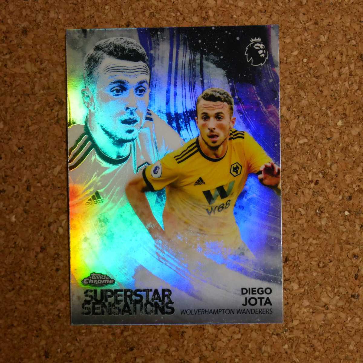 Topps chrome diogo jota トップスクローム ディオゴ・ジョタ ウルヴァーハンプトン リヴァプール ポルトガル superstar sensations soccer_画像1