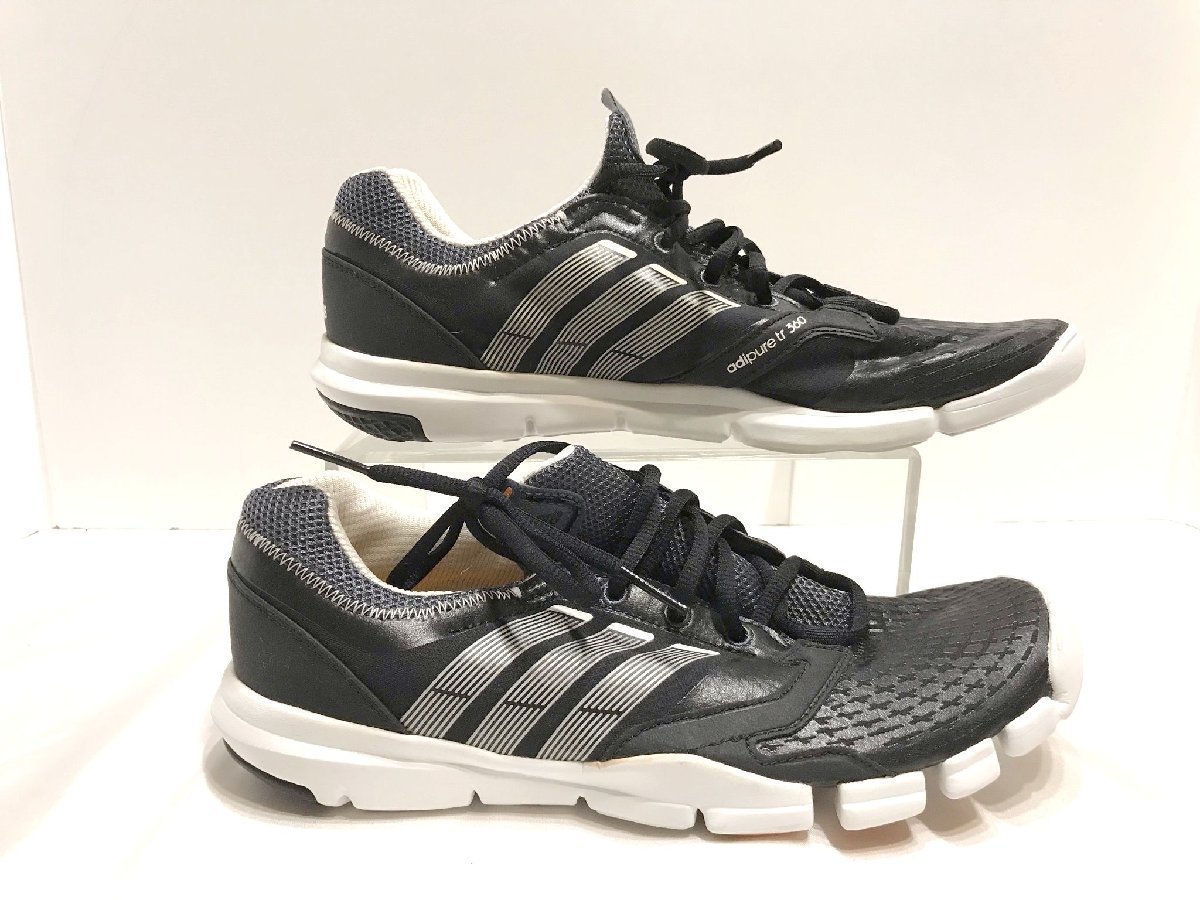 ■【YS-1】 状態良好 ■ アディダス adidas ■ adipure 360 スニーカー ランニング シューズ ■ ブラック系 25cm 【同梱可能商品】■_画像5