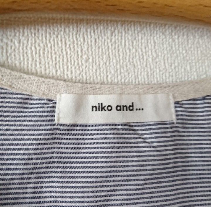 niko and...  ニコアンド ／ ボーダー 半袖 Tシャツ  レディース フリーサイズ