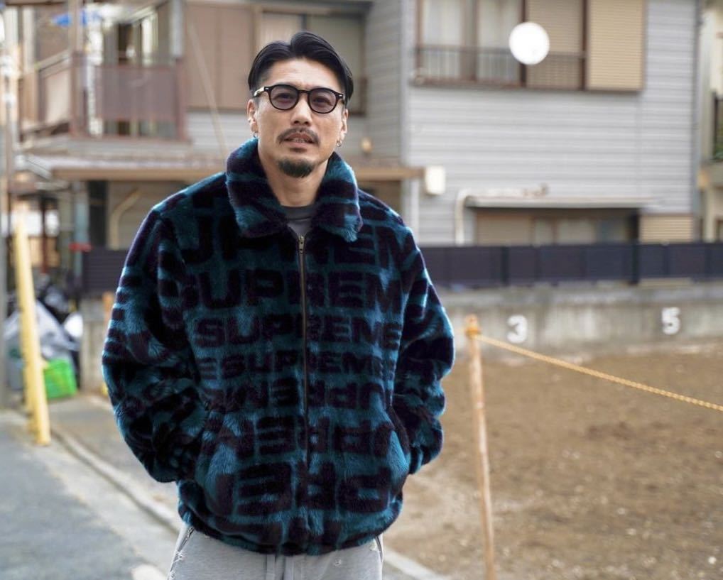 Supreme faux fur repeater bomber M 平野紫耀着-