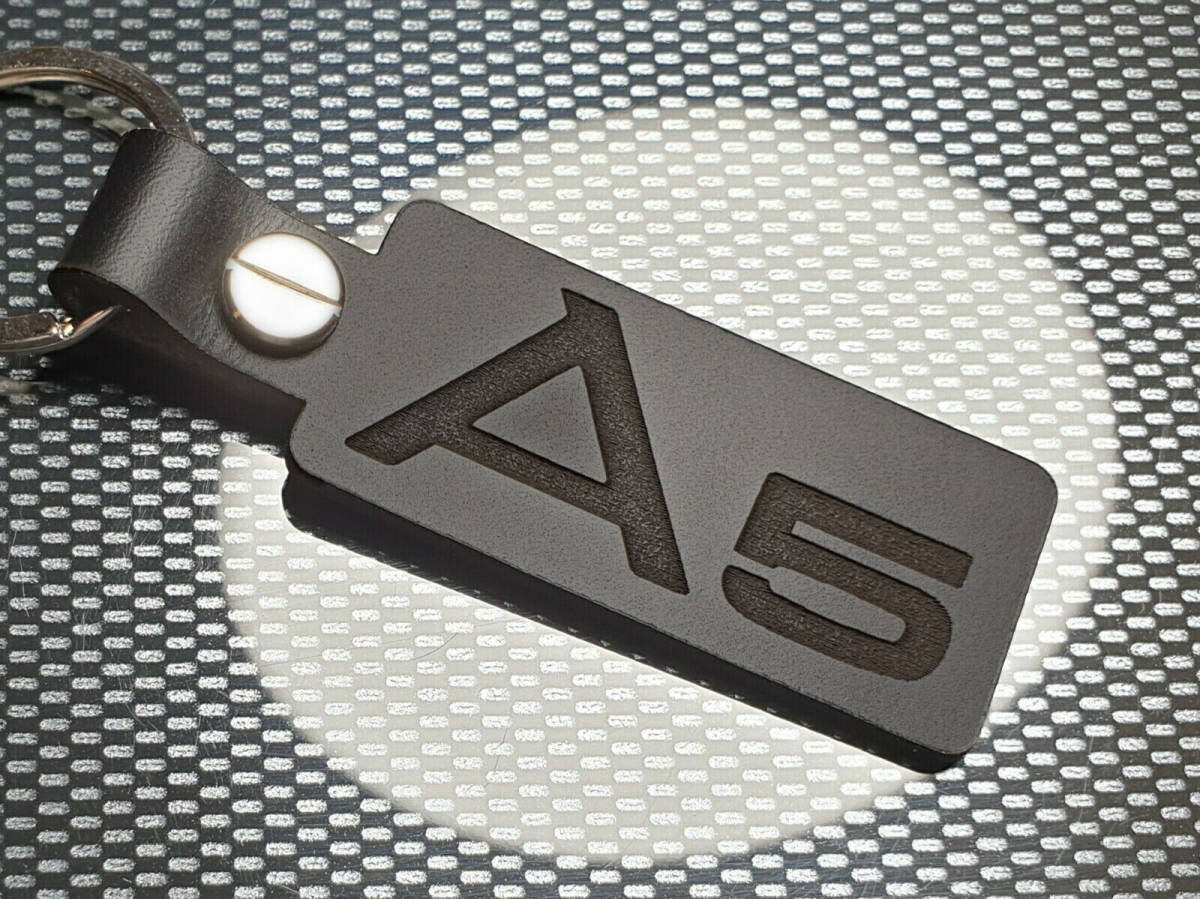 ** бесплатная доставка Audi audi A5 Logo кожа натуральный натуральная кожа брелок для ключа цепочка для ключей ремешок JDM USDM**
