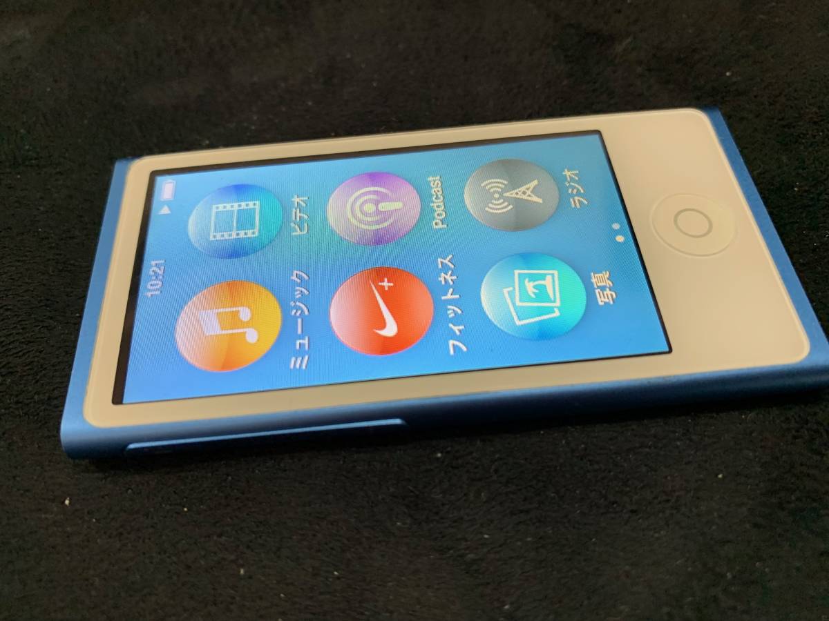 美品】Apple iPod nano 第7世代 16GB ブルー|PayPayフリマ