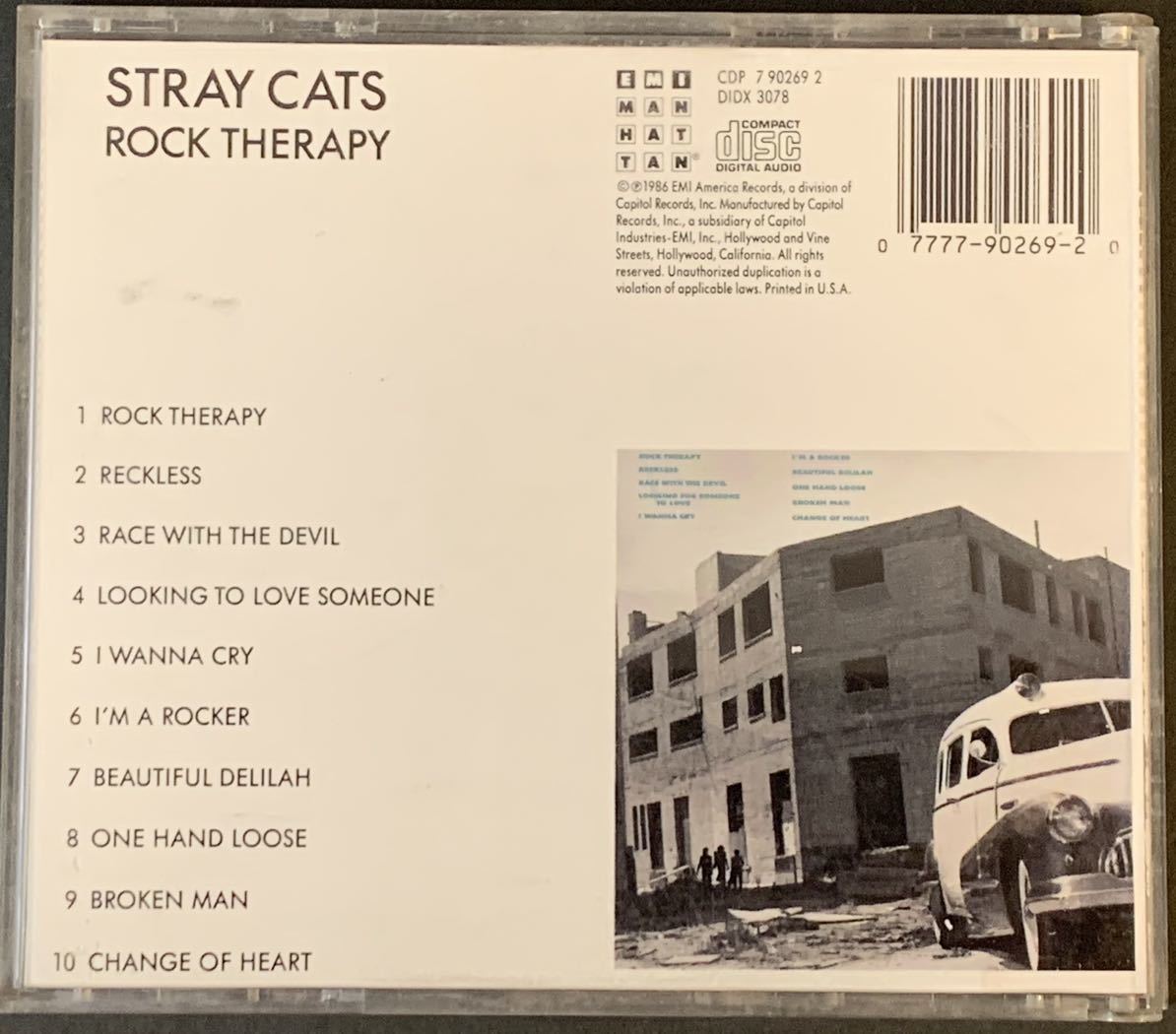 CD STRAY CATS 「ROCK THERAPY」輸入版_画像3