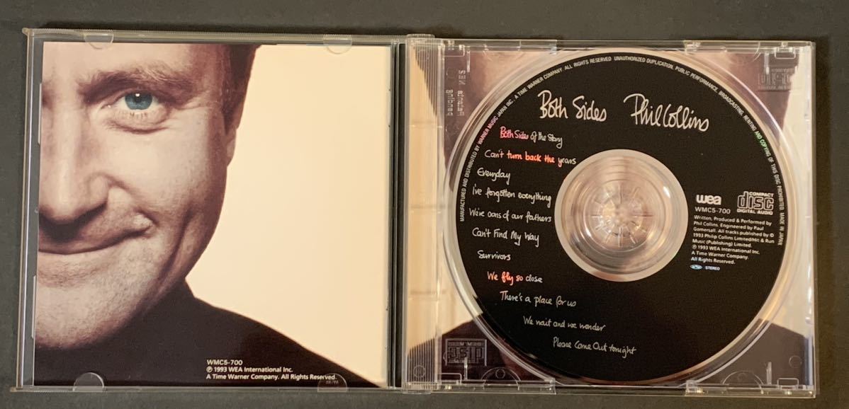 CD Phil Collins フィル・コリンズ 「ボース・サイズ」「Both Sides」日本版 帯あり
