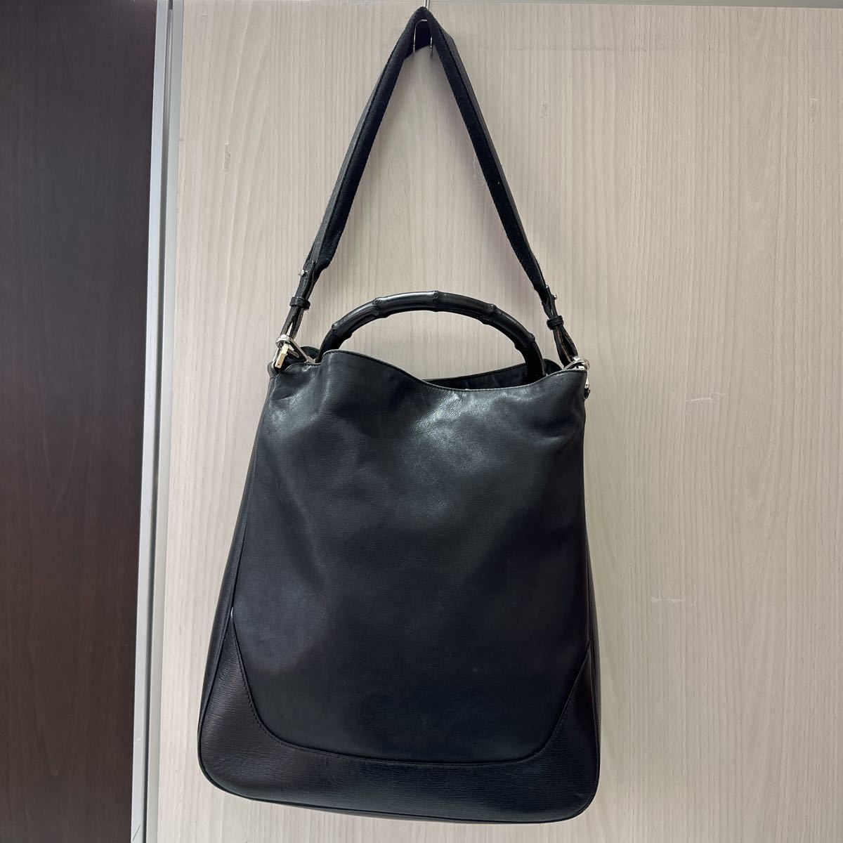 ヤフオク! - 【TF0220】GUCCI グッチ バンブー 2wayバッグ ハ...