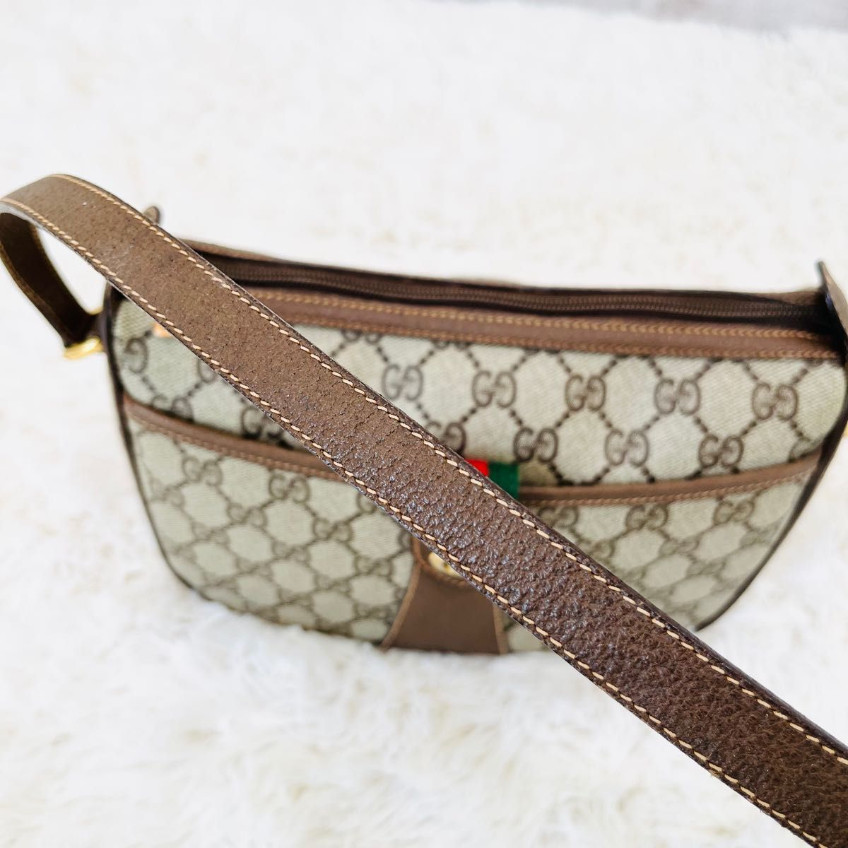 美品】 OLD GUCCI オールド グッチ シェリーライン ショルダー 美品】 OLD GUCCI オールド グッチ シェリーライン ショルダー