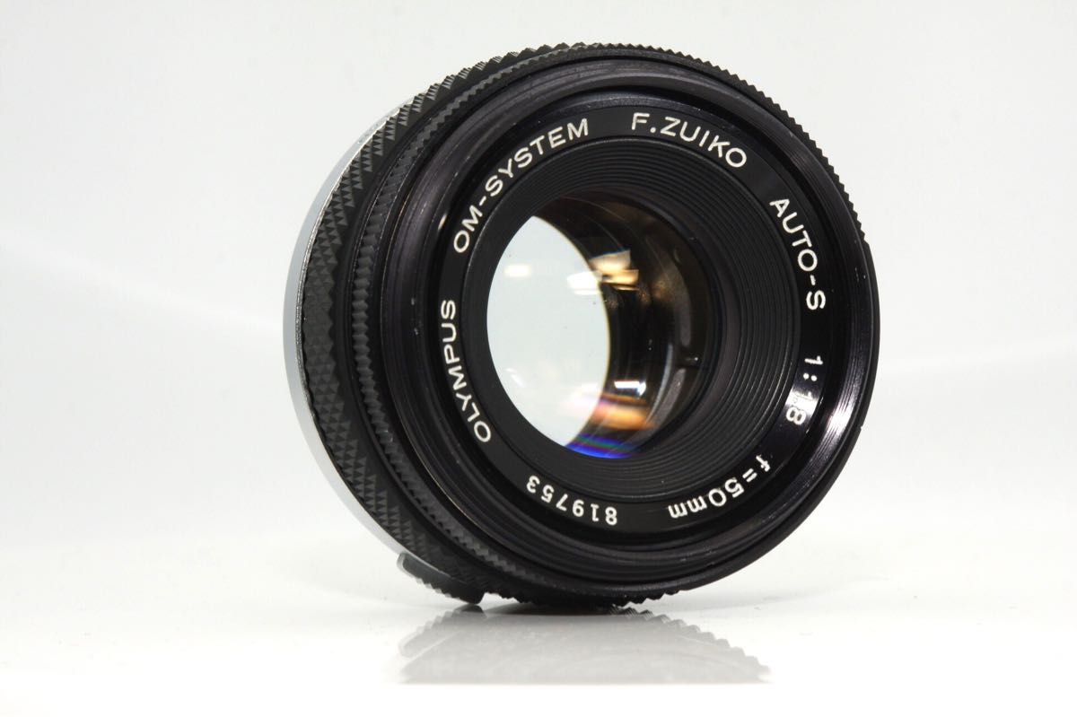 整備品 オリンパス OLYMPUS OM-1 F ZUIKO 50mm F1 8 レンズ付 一眼レフ 