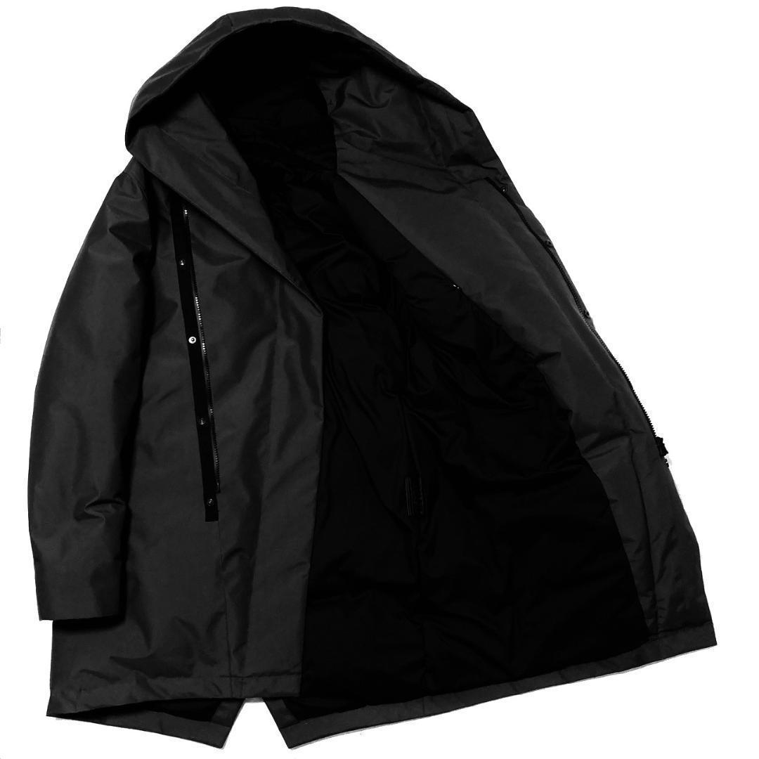 LEON掲載 定価10万円 junhashimoto HOOD WRAP DOWN COAT 4 黒　ジュンハシモト　ラップダウンコート　akm　wjk_画像5