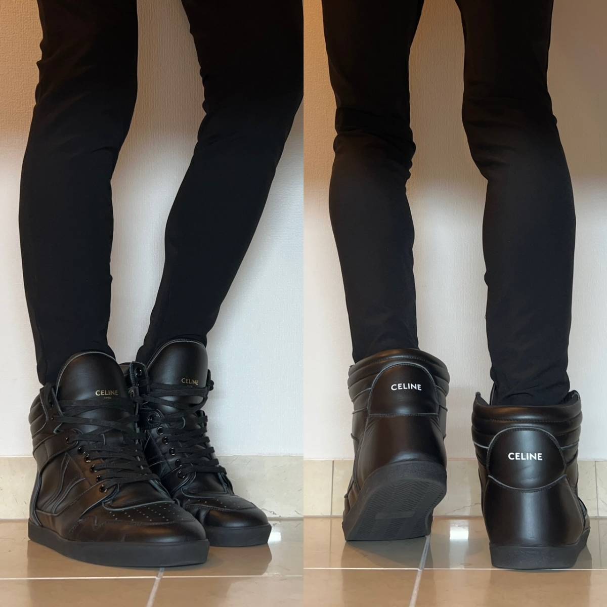 定価12万 正規品 CELINE BREAK MID LACE UP LEATHER SNEAKERS 43 定価12万 正規品 CELINE BREAK MID LACE UP LEATHER SNEAKERS 43